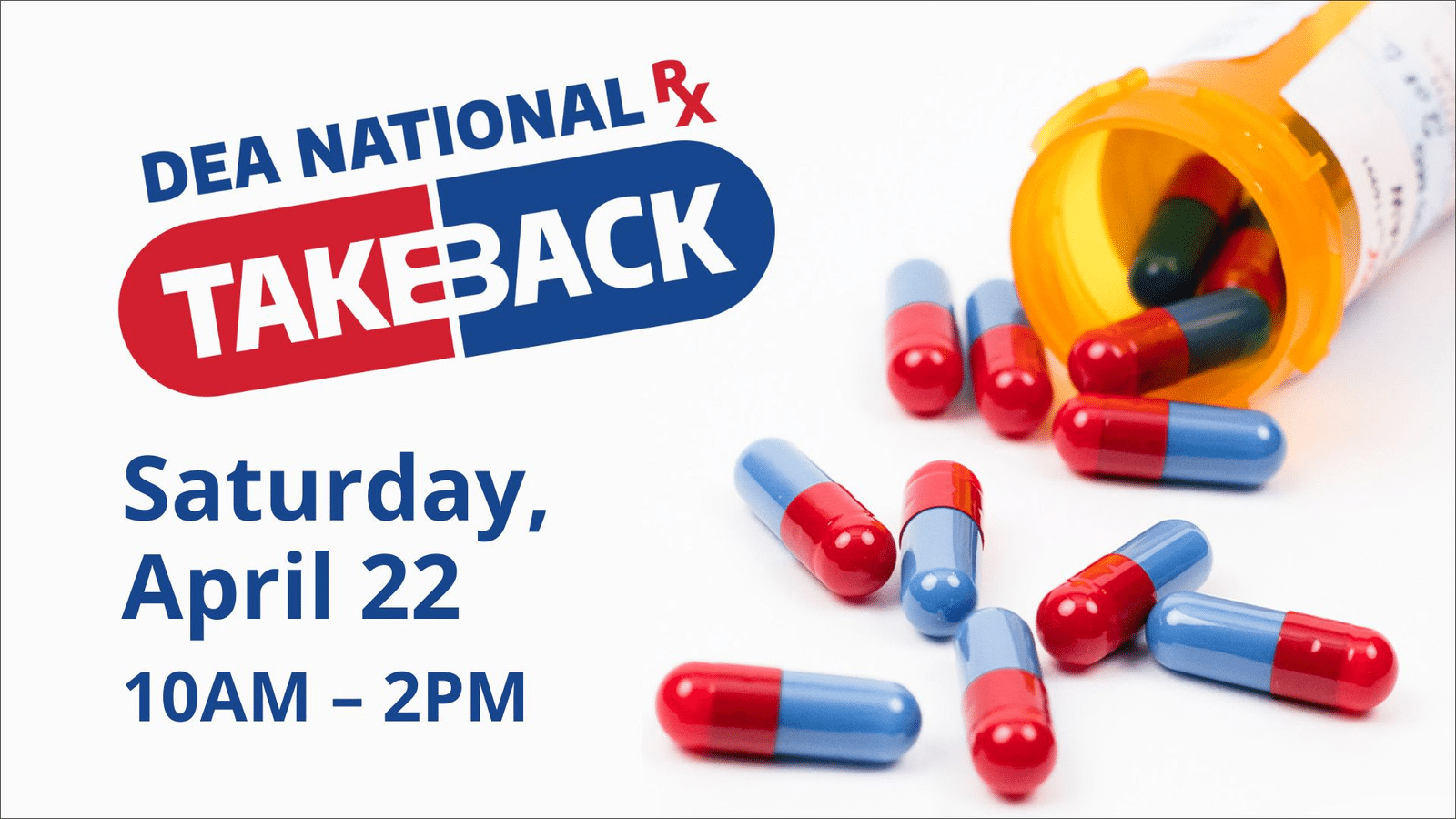Participate in the DEA’s National Prescription Drug Take Back Day